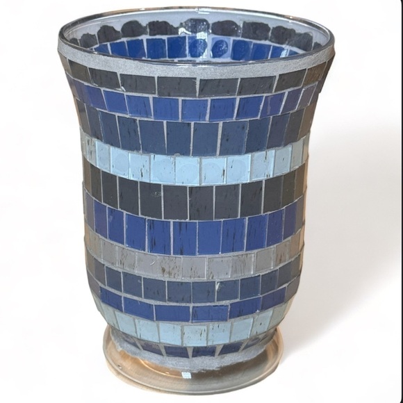 Other - ⭐️ Blue Mosaic Vase / Candle Holder ⭐️